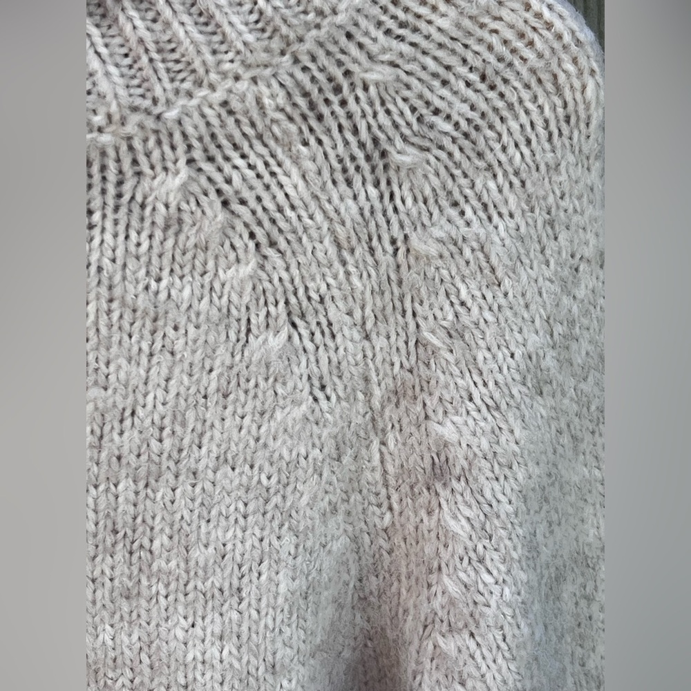 Lulus Cuddle Weather Heather Beige Turtleneck Sweater - Picture 5 of 14
